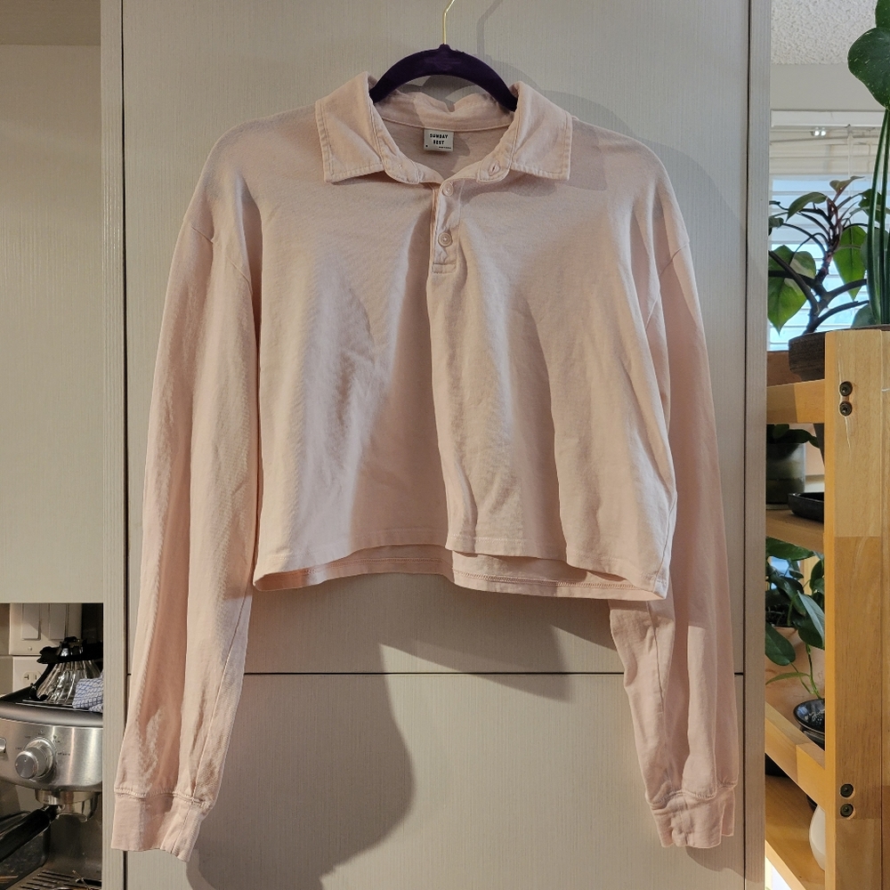 Sunday Best Henley Crop Longsleeve